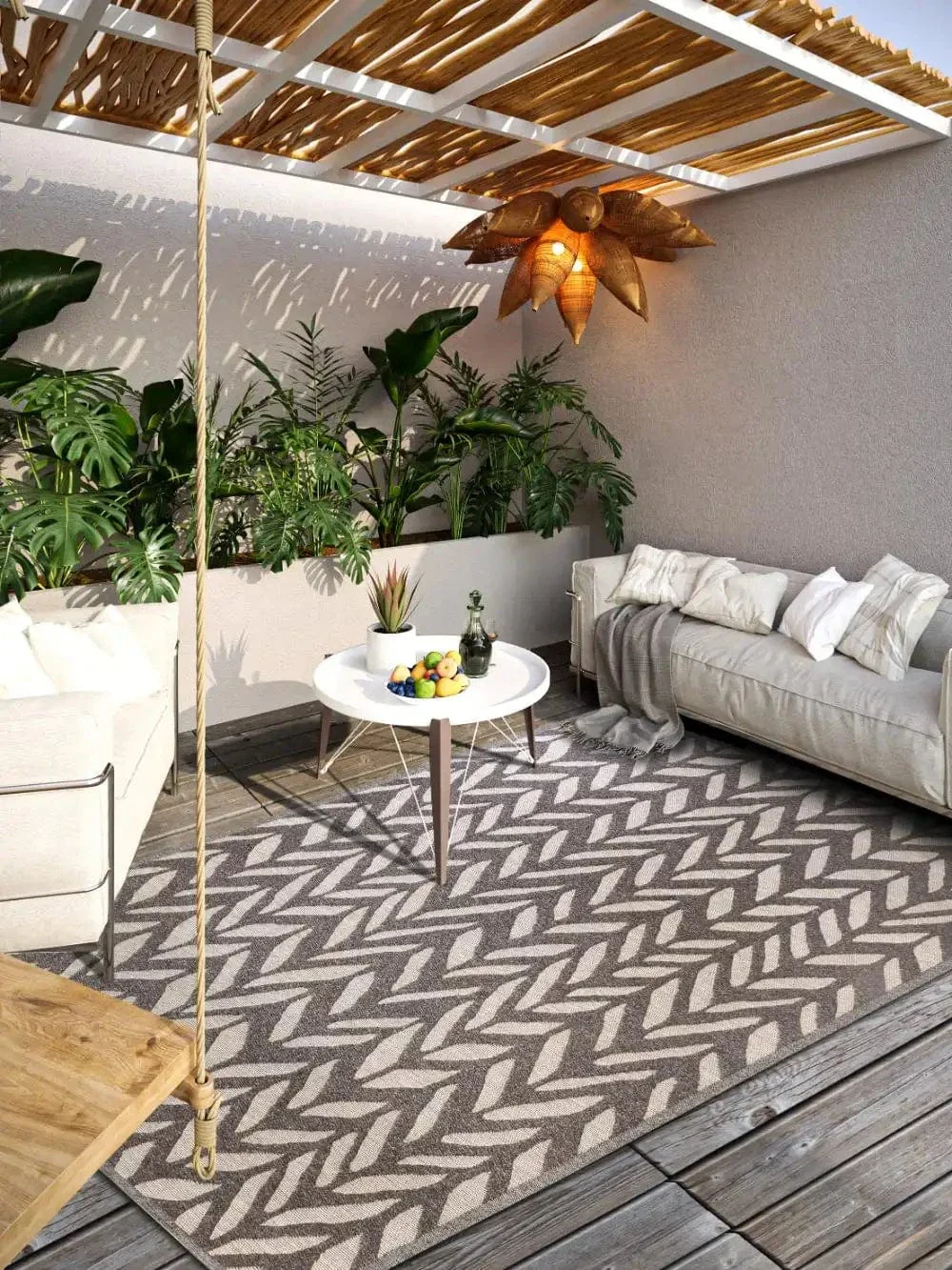1883 Indoor Outdoor 106150 Natural Brown Beige Rug