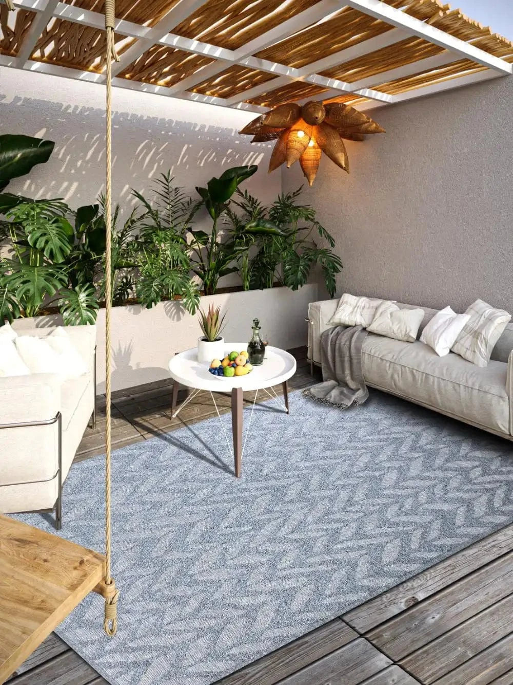 1883 Indoor Outdoor 106151 Grey Rug