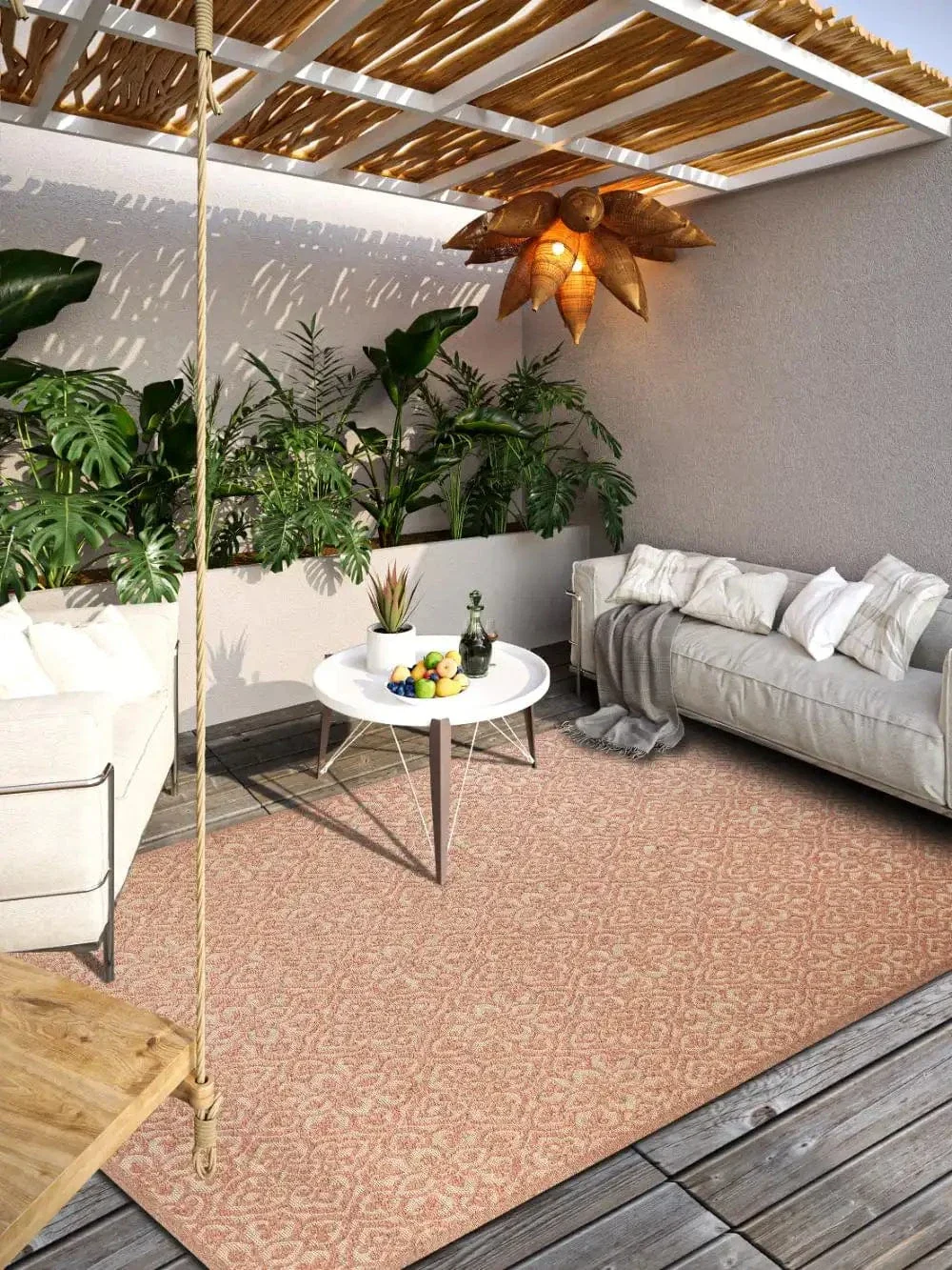 1883 Indoor Outdoor 106155 Natural Copper Rug