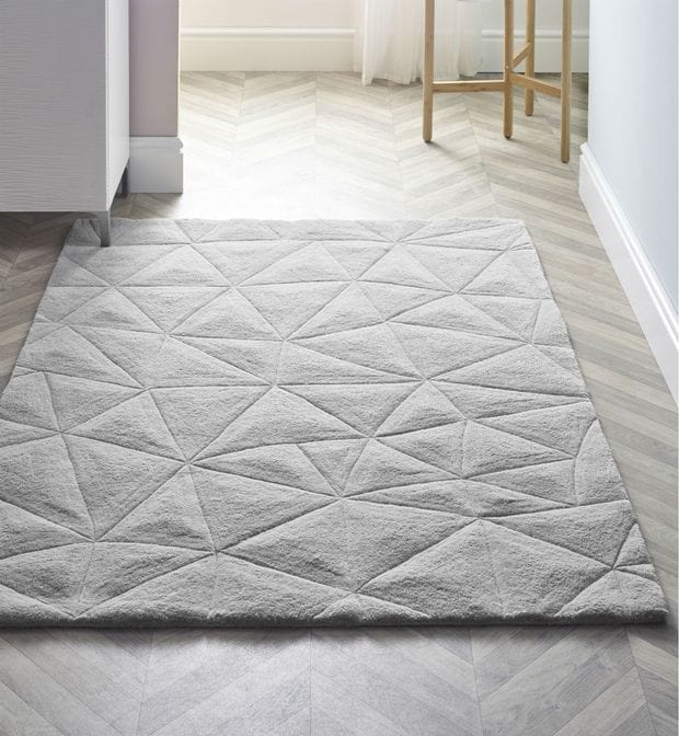 3D Triangles Grey