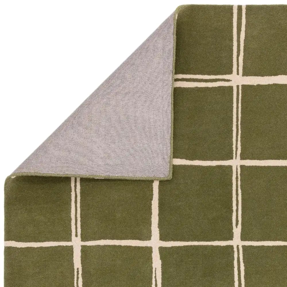 Albany Asiatic Grid Olive - Image 3