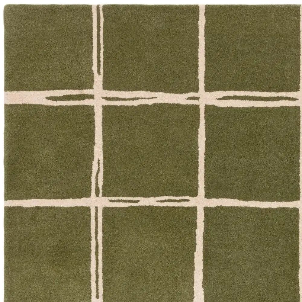 Albany Asiatic Grid Olive - Image 4