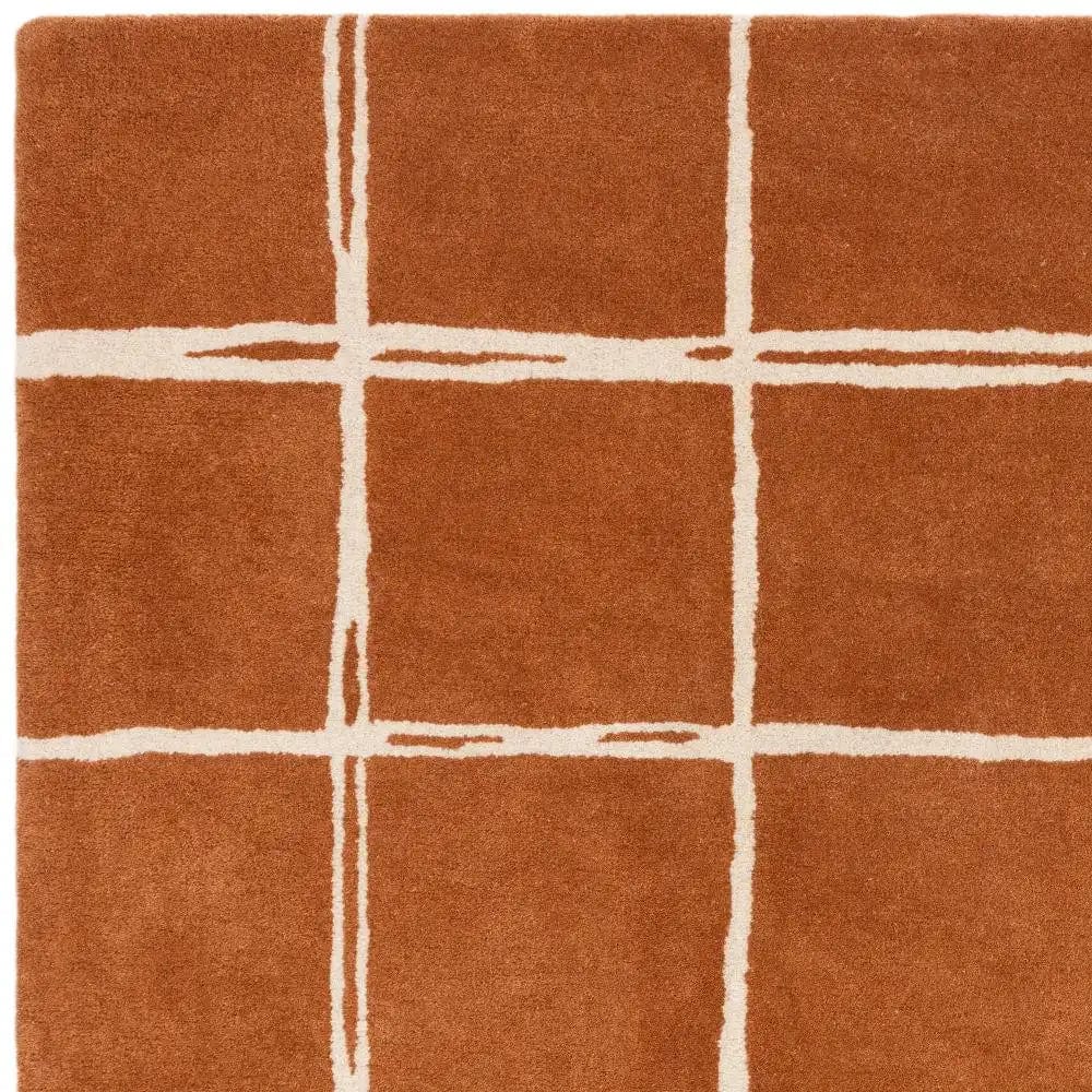 Albany Asiatic Grid Rust - Image 5