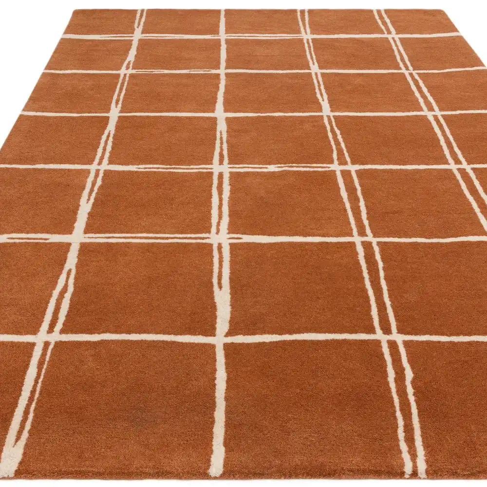 Albany Asiatic Grid Rust - Image 6
