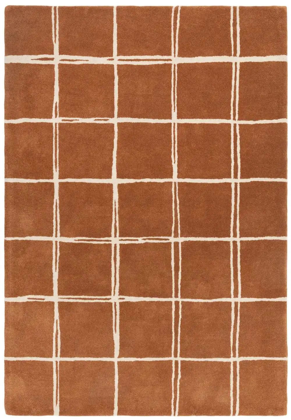 Albany Asiatic Grid Rust - Image 7