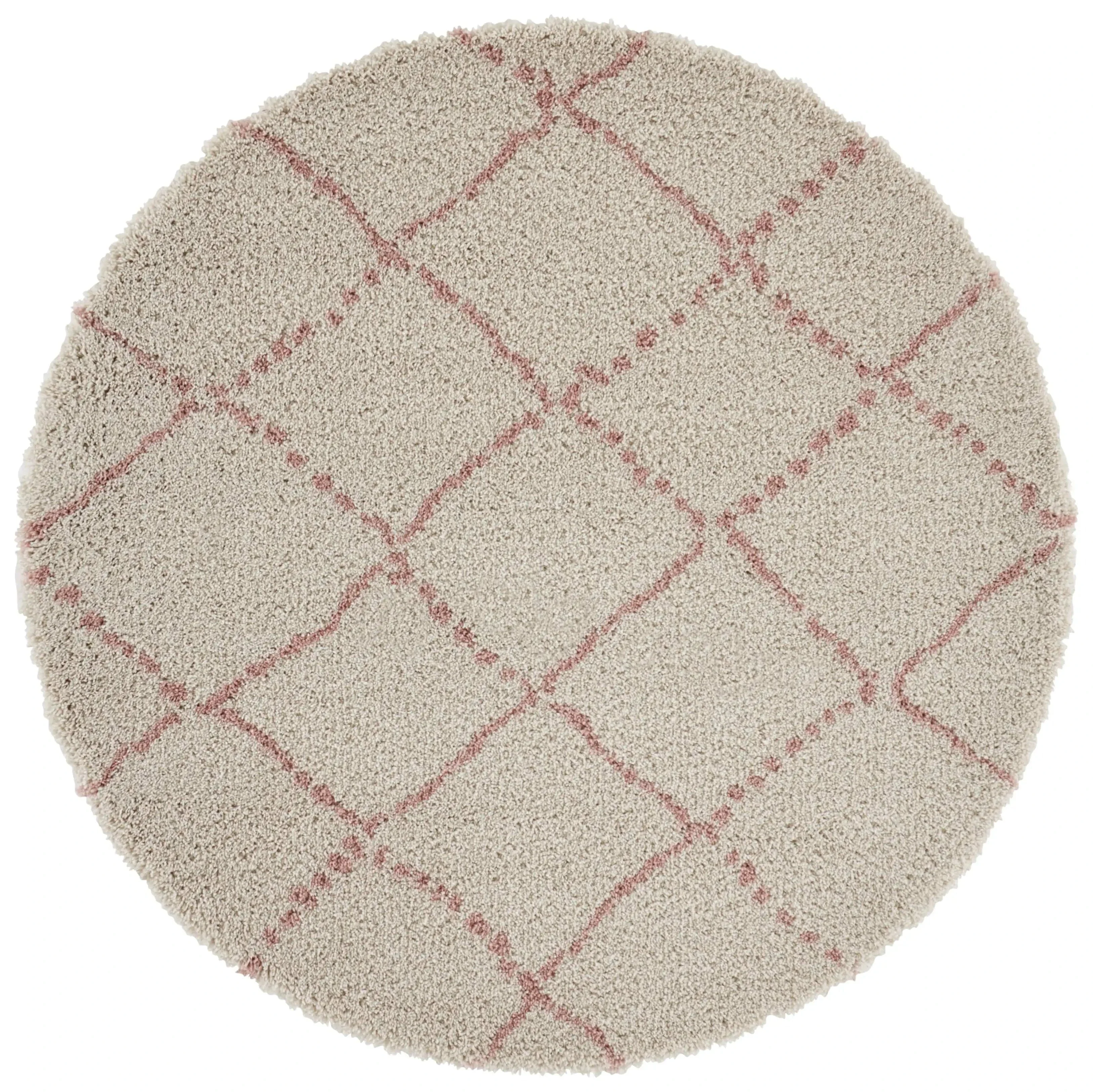 Allure 102749 Hash Cream Rose Rug - Image 3