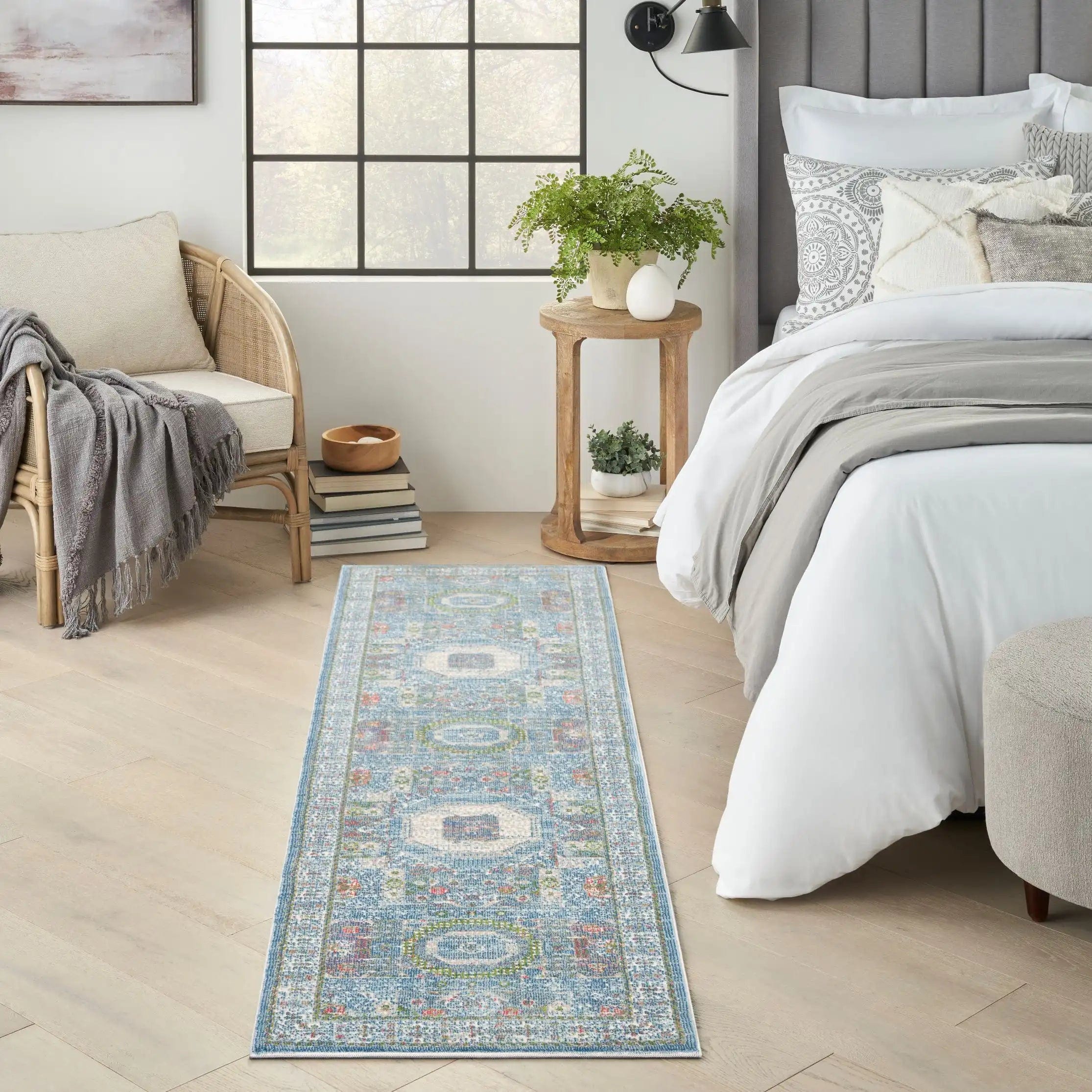 ANKARA GLOBAL ANR17 Ivory Light Blue - Image 3
