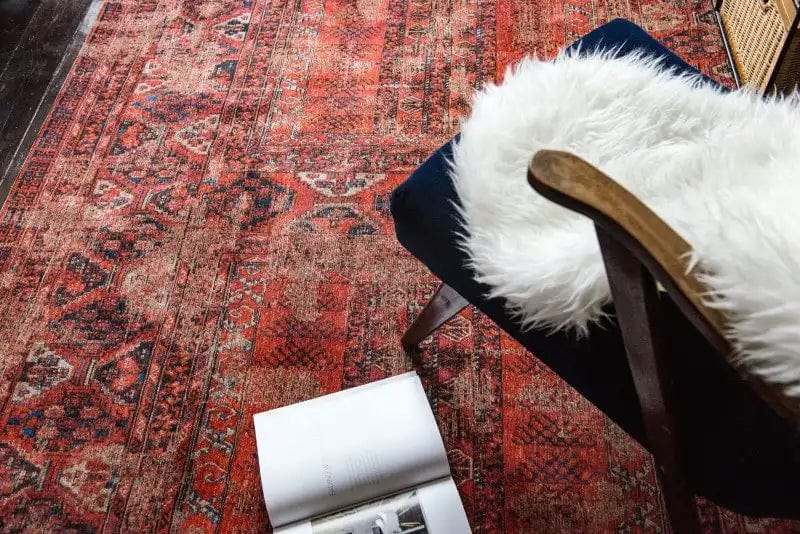 Antique Hadschlu 8719 Red Rugs - Image 4