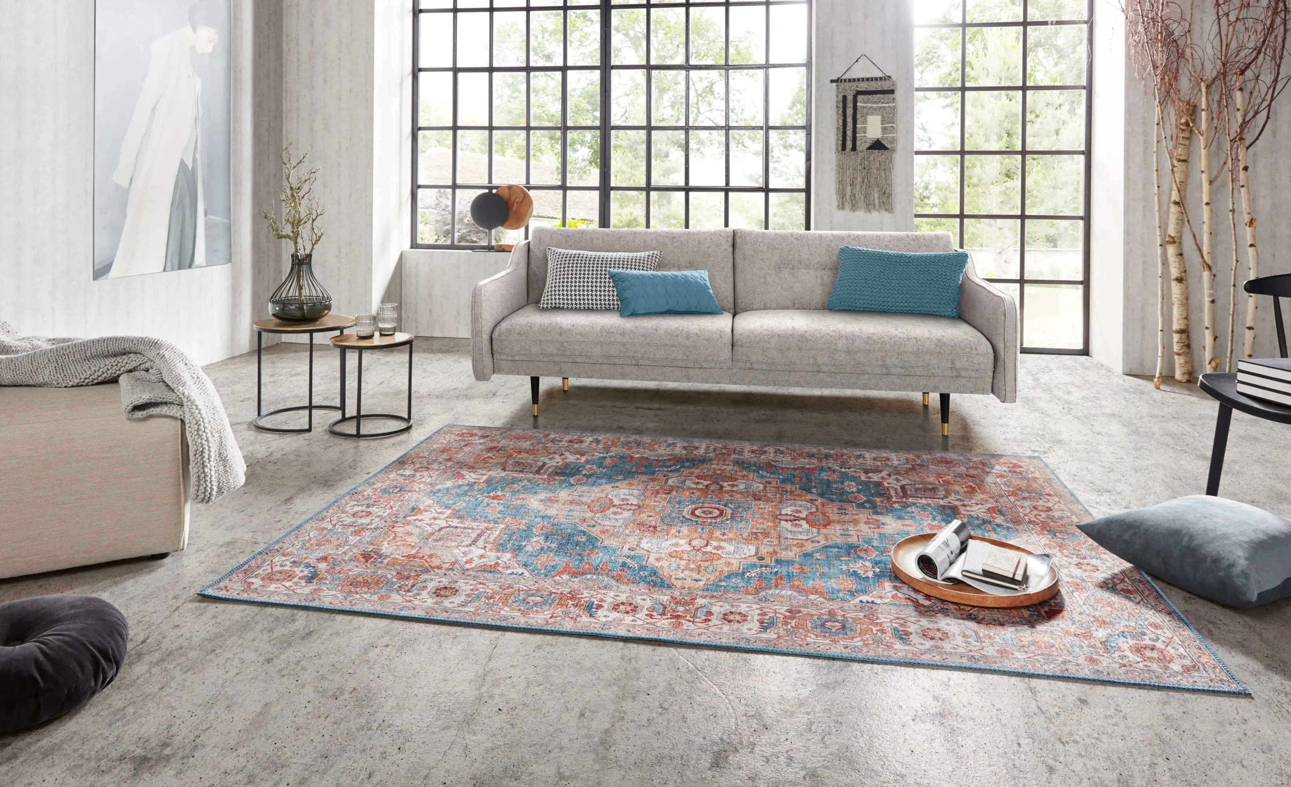 Asmar 104014 Sylla Jeans Blue Rug