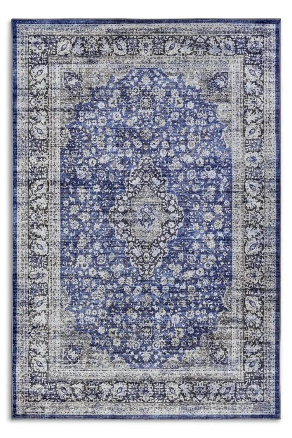 Asya 106039 Dark Blue Cream Rug - Image 6