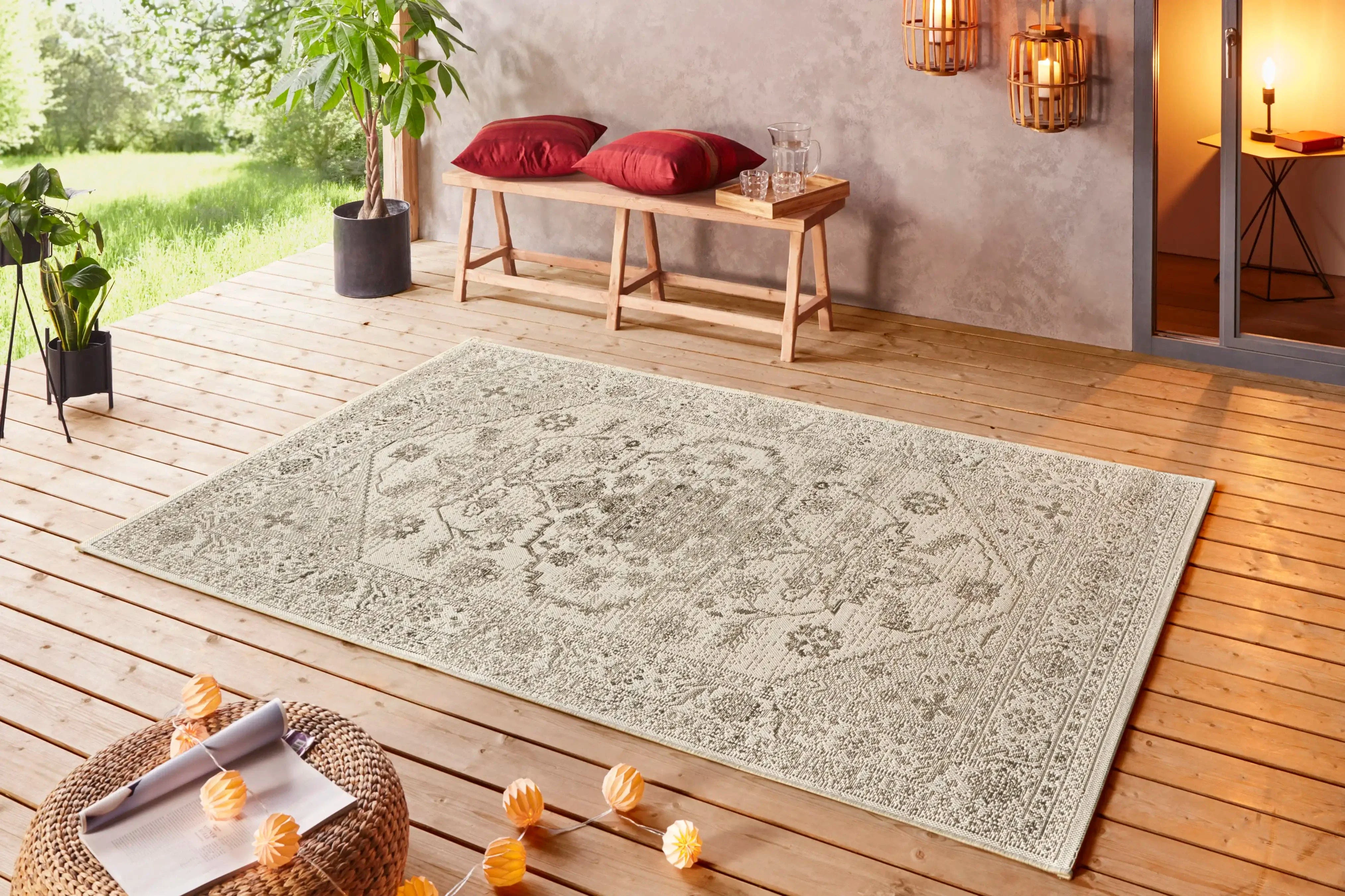 Beach 103840 Navarino Cream Taupe Rug