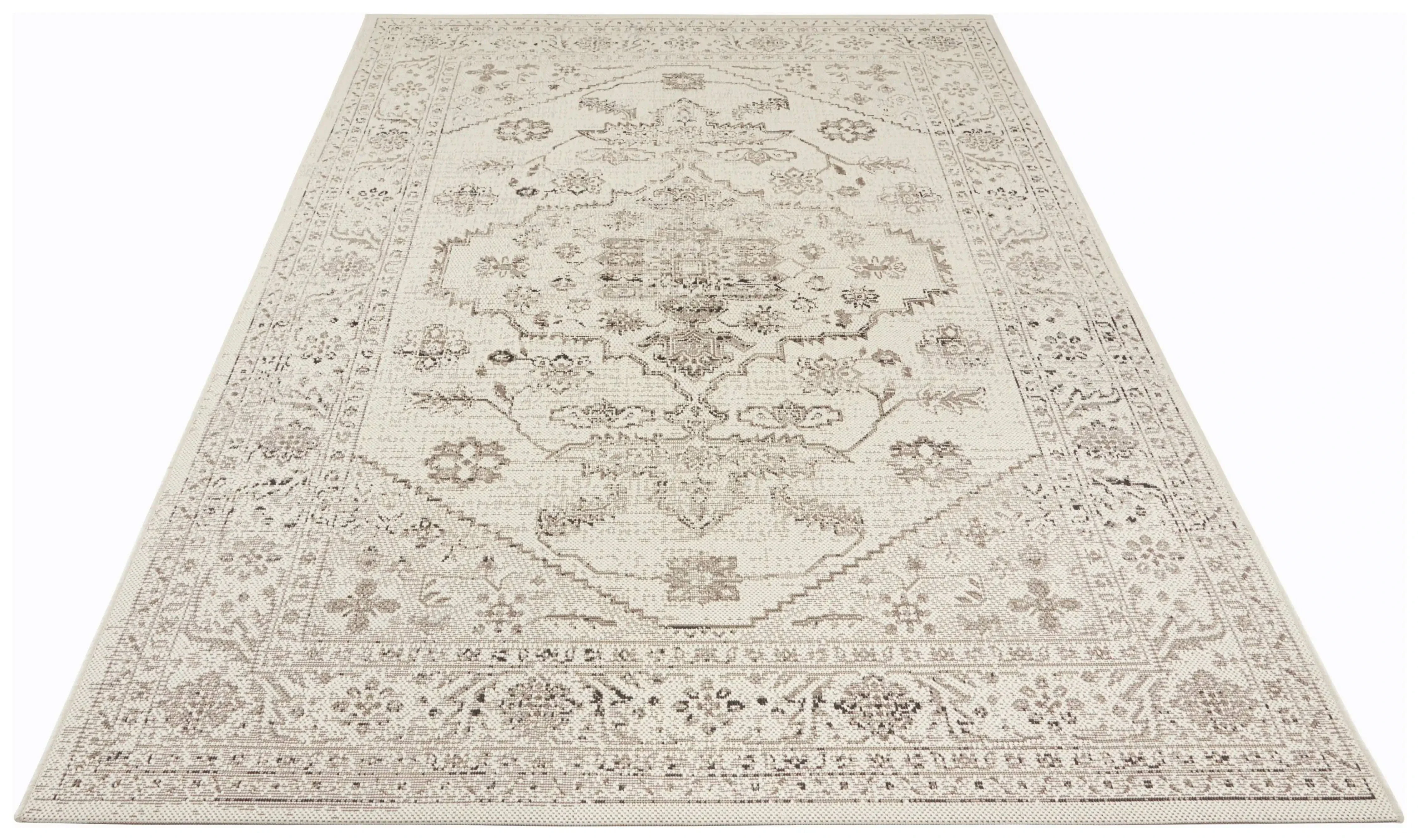 Beach 103840 Navarino Cream Taupe Rug - Image 4