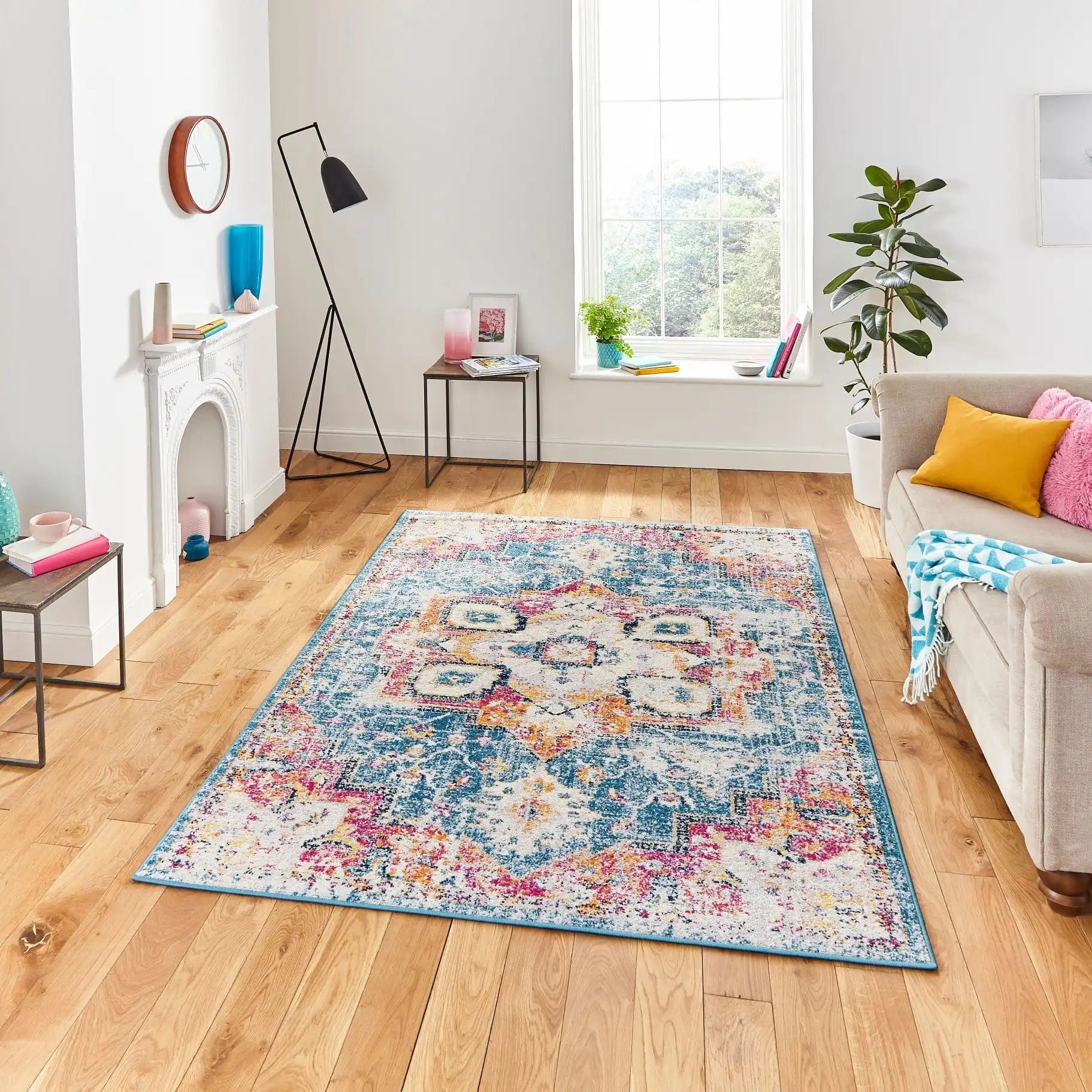 Boston G0532 Blue Fuschia Rug