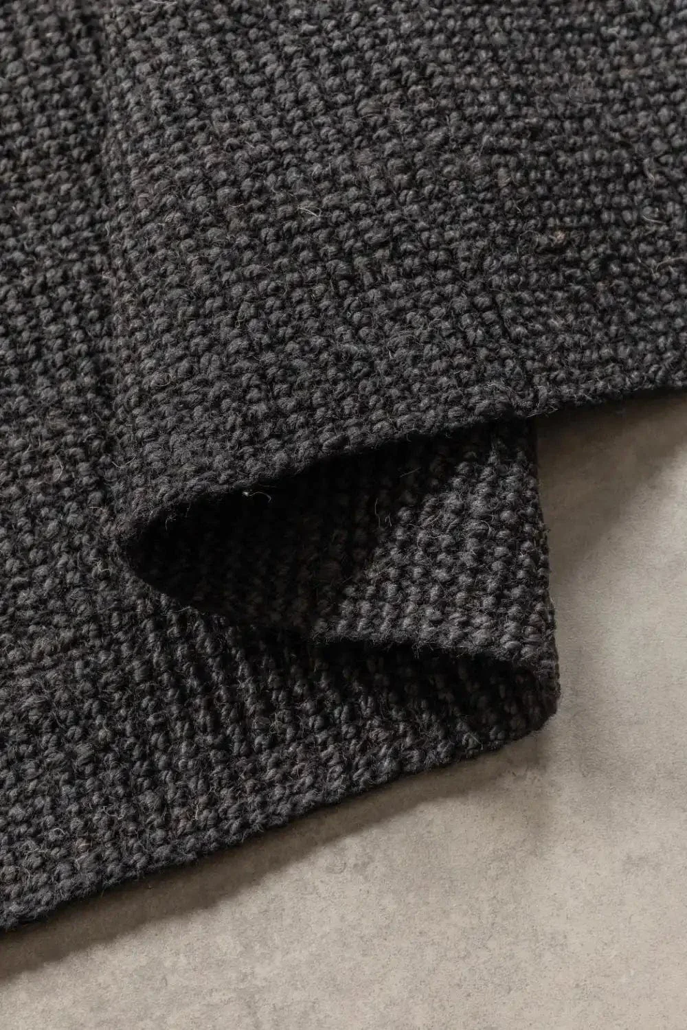 Boucle 105976 Dark Black Rug - Image 6