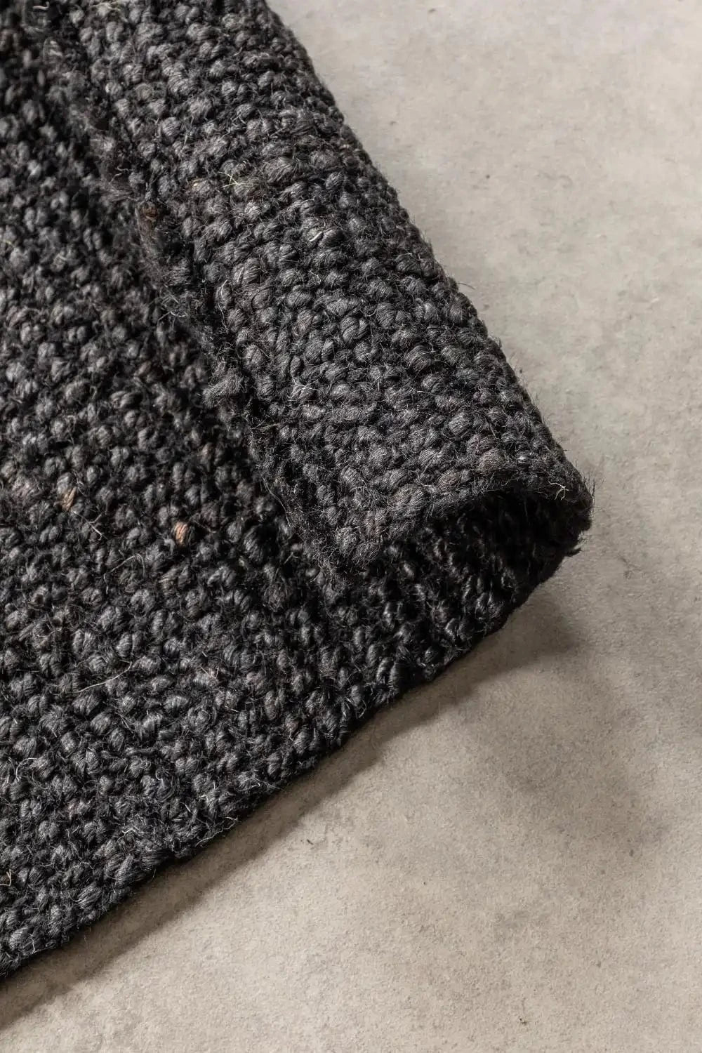 Boucle 105976 Dark Black Rug - Image 7