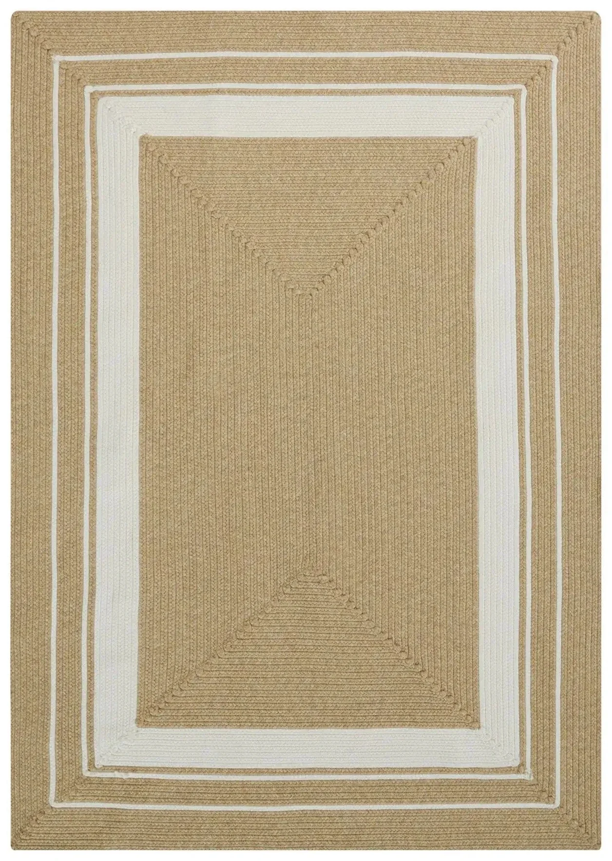 Braided 105556 Trenzado Cream Beige Rug - Image 2