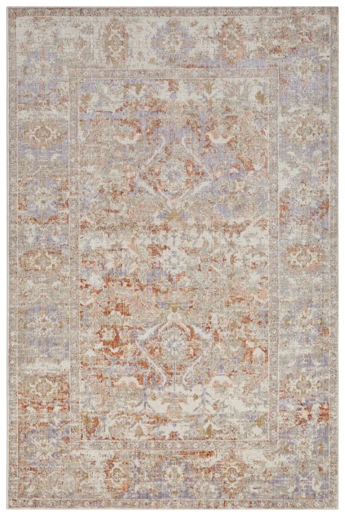 Cairo Washable 105587 Port Cream Red Rug - Image 2