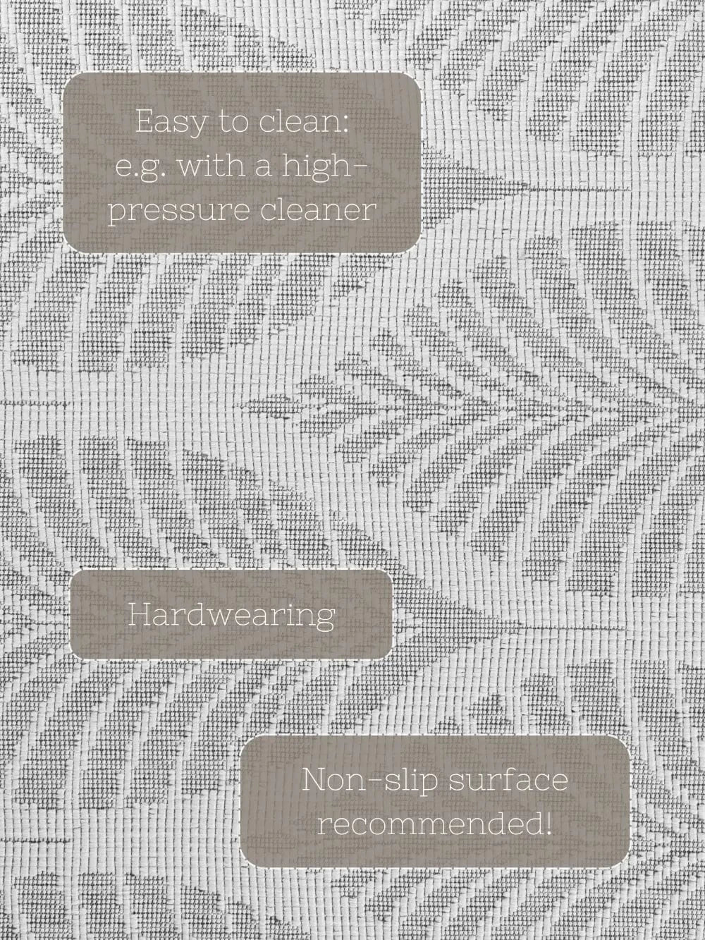 Duet 106246 White Grey Indoor / Outdoor Reversible - Image 25