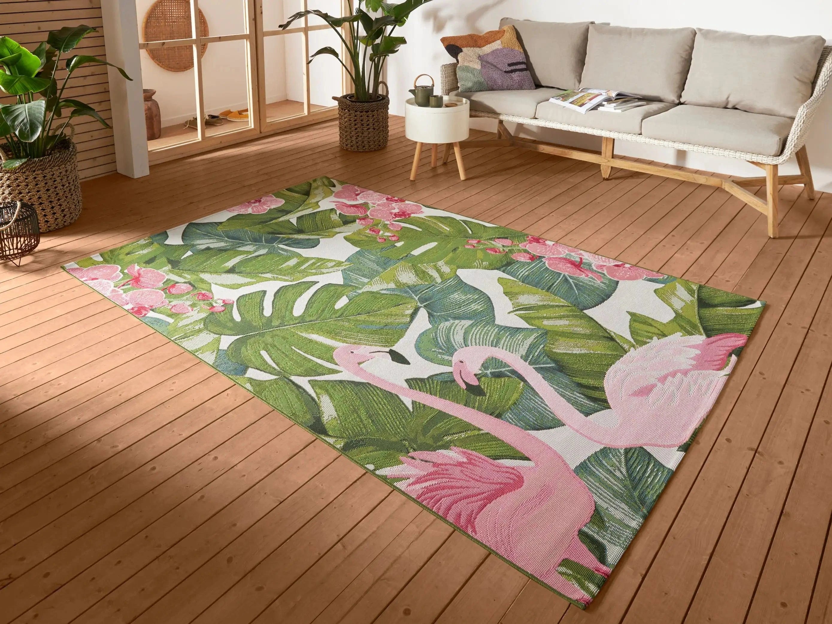 Flair 105614 Tropical Flamingo Rug