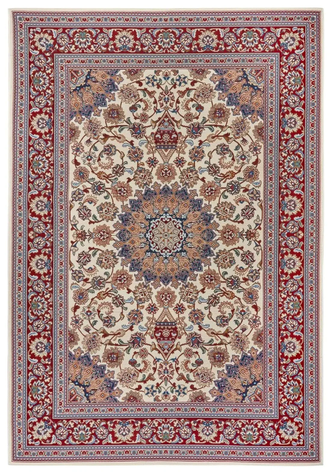Flair Orient Indoor Outdoor 105714 Cream Red Rug - Image 4
