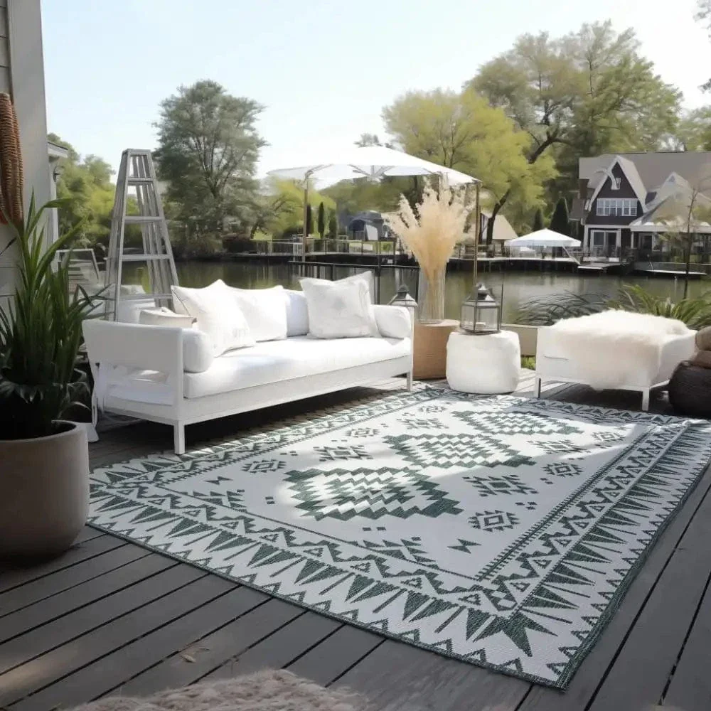 Gemini Reversible 106020 Green Rug - Image 2