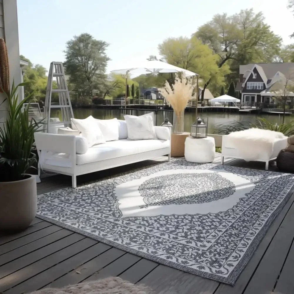 Gemini Reversible 106023 Silver Rug - Image 2
