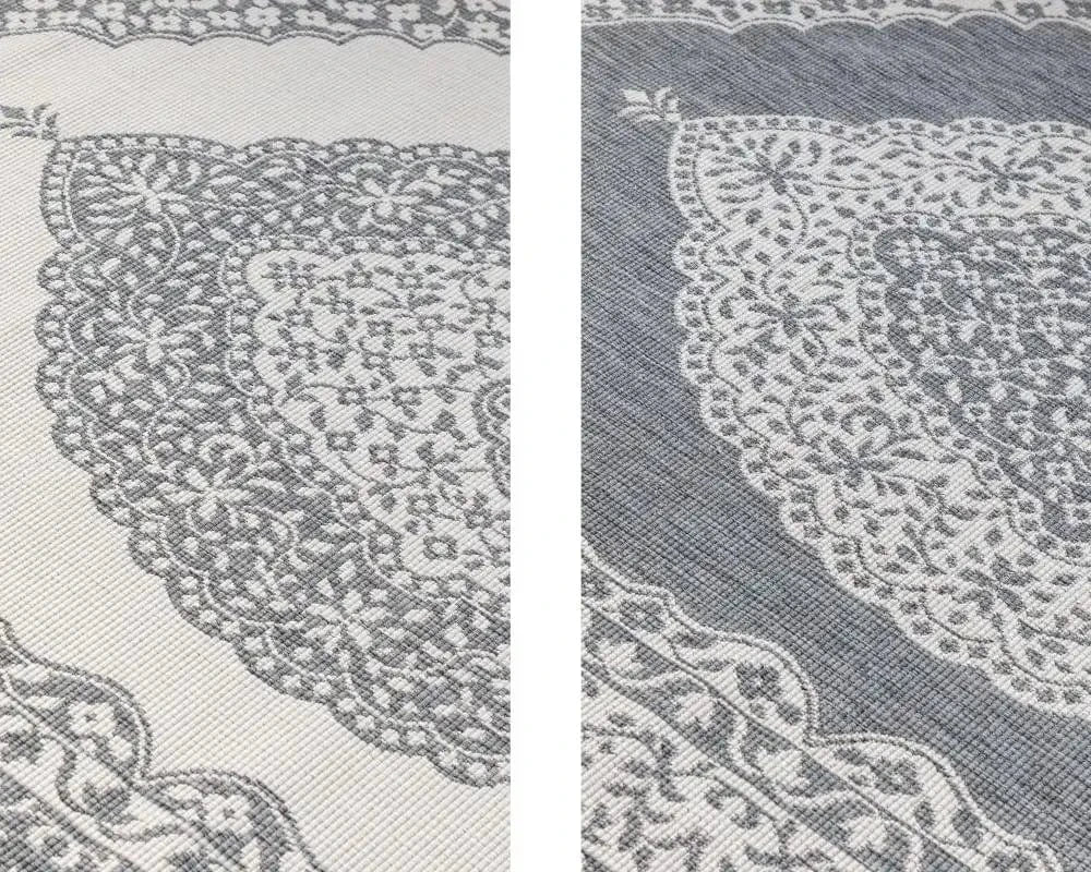 Gemini Reversible 106023 Silver Rug - Image 3