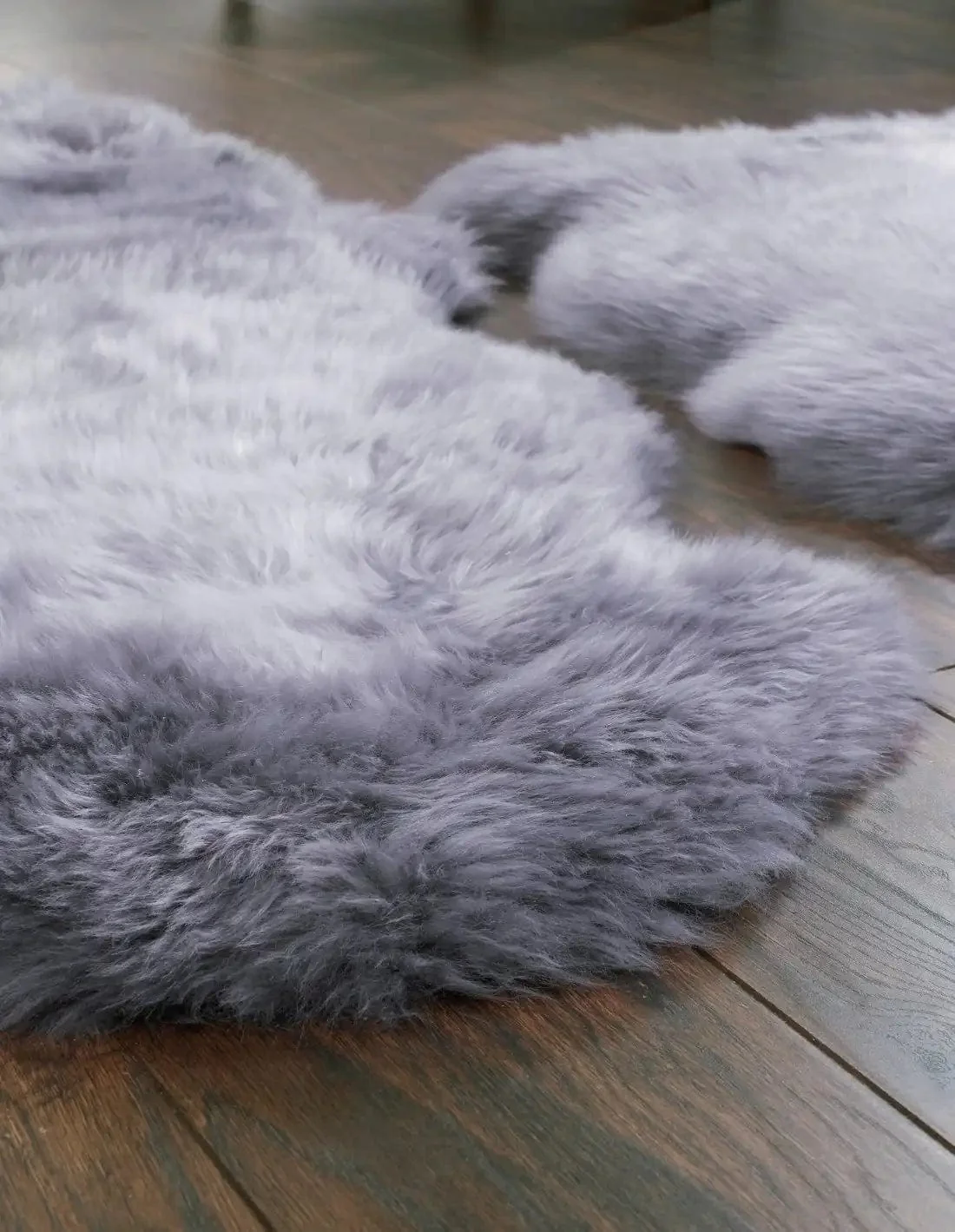 Genuine Sheepskin Grey - Image 2