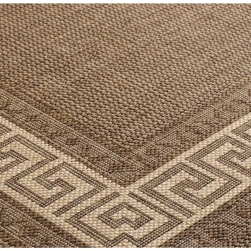 Greek Key Flatweave Brown - Image 4