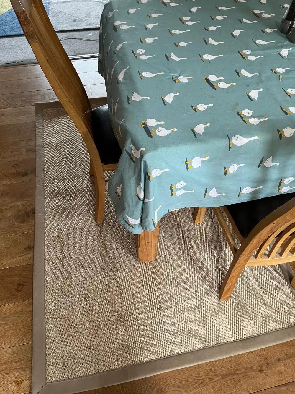 Havana Sisal Argent with a Faux Suede Caramel - Image 2