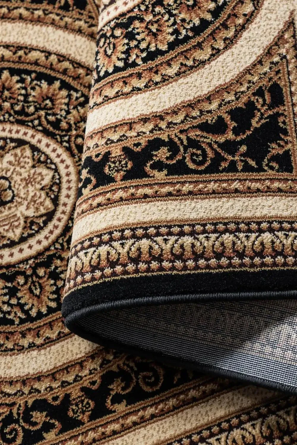 Herat 2 105989 Black Cream Rug - Image 7