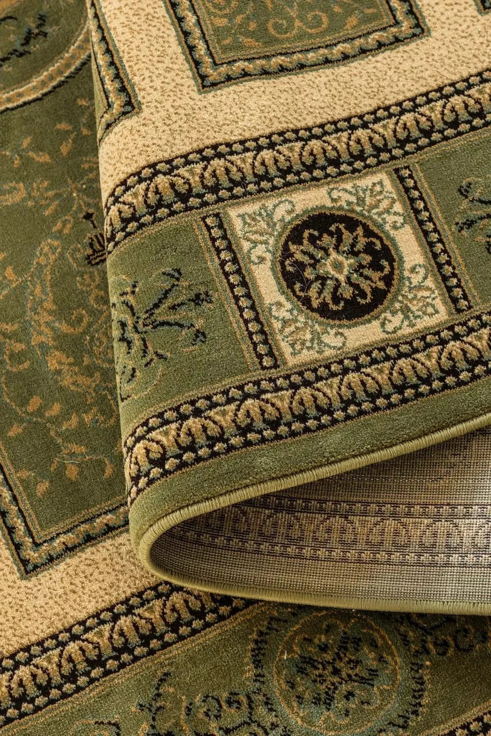 Herat 2 105991 Olive-Green Cream Rug - Image 6