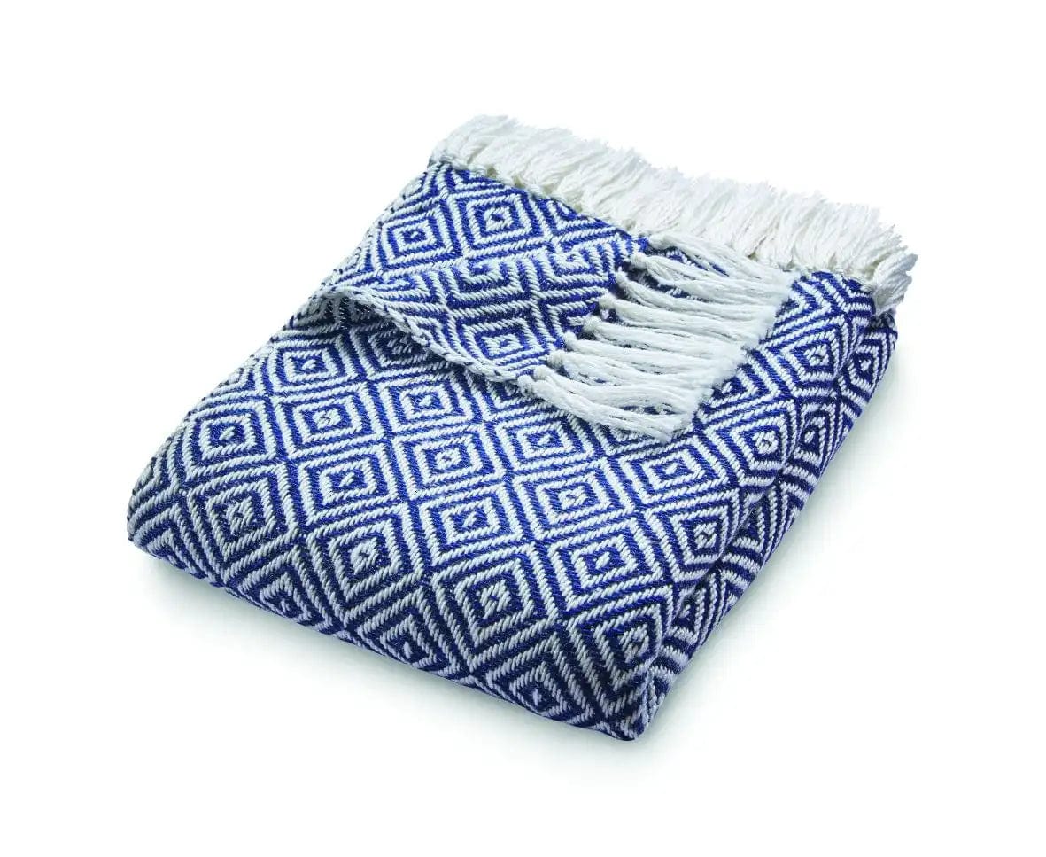 Hug Rug Woven Diamond Rug Navy - Image 3