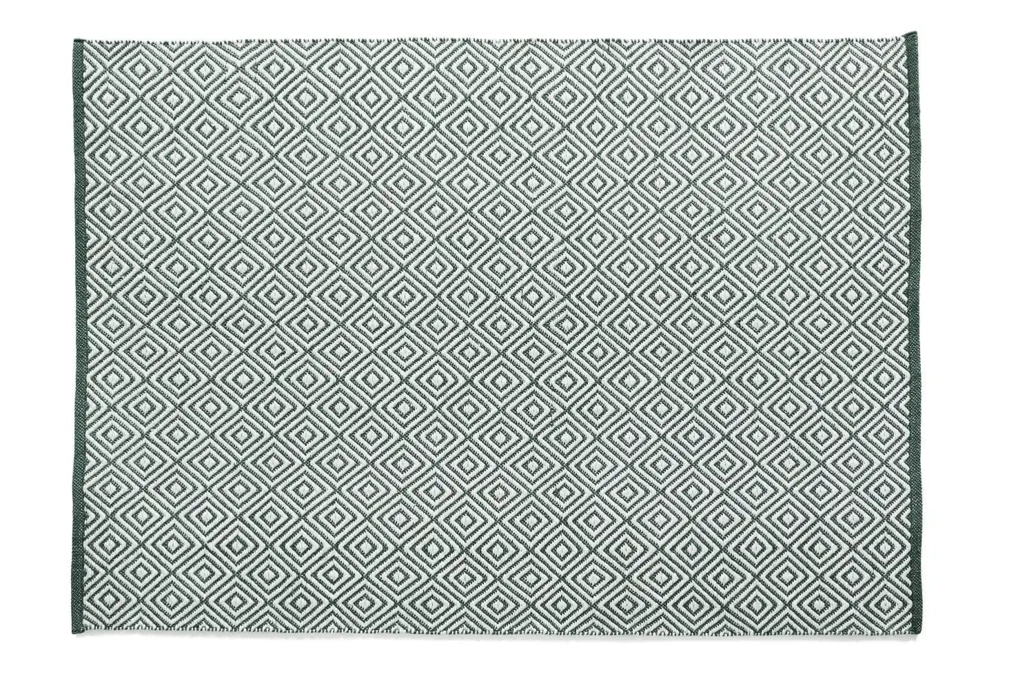 Hug Rug Woven Diamond Rug Warm Grey