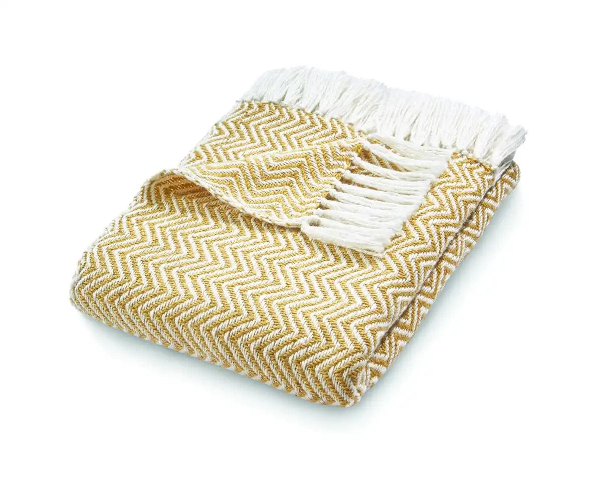 Hug Rug Woven Herringbone Rug Gold - Image 3
