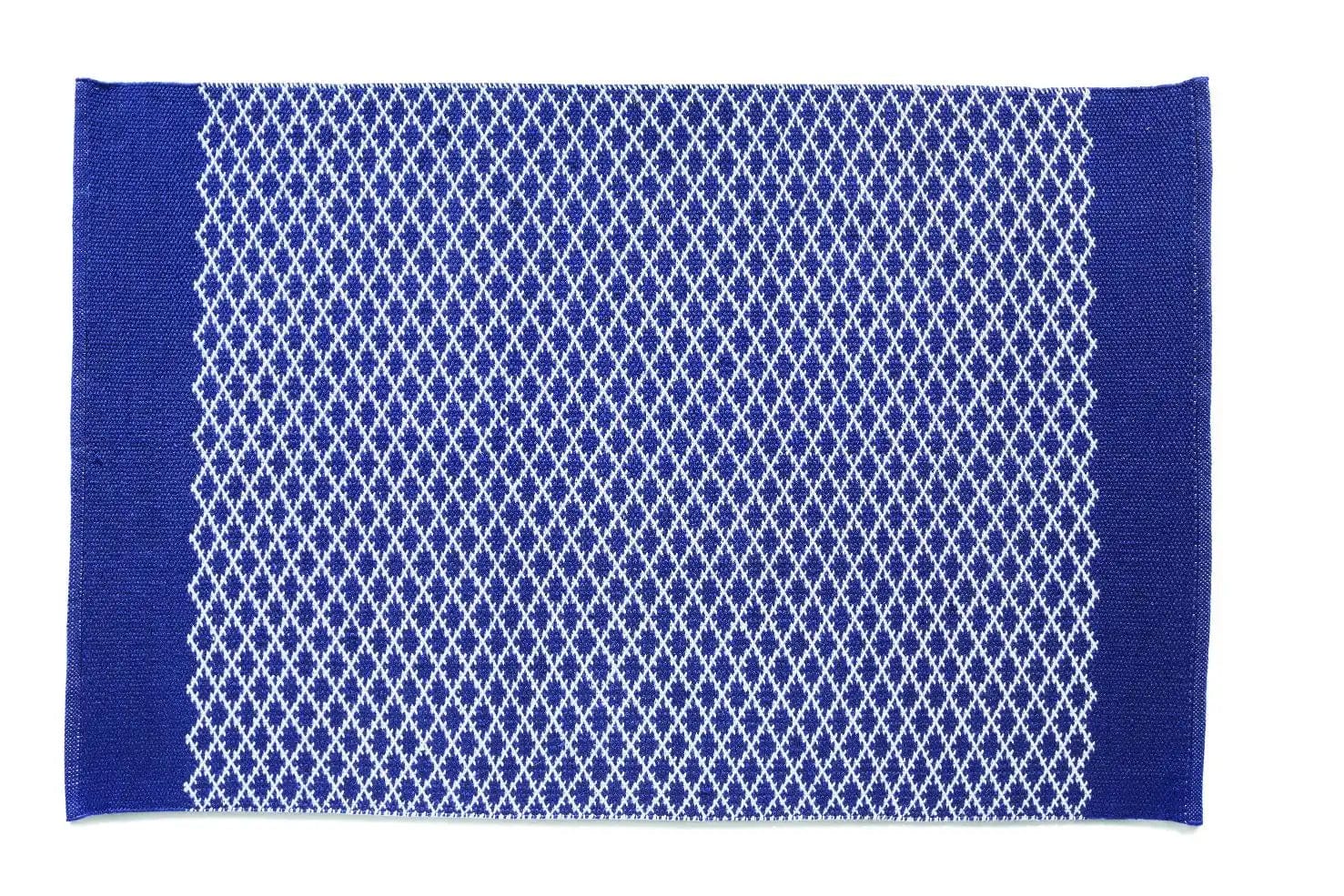 Hug Rug Woven Trellis Rug Navy - Image 2