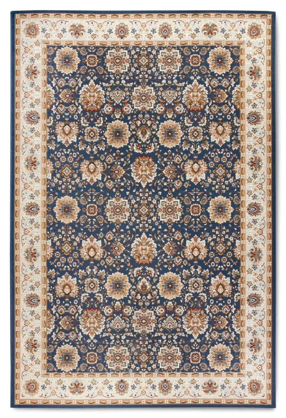 Kollektion 1767 106055 Blue Cream Rug - Image 2