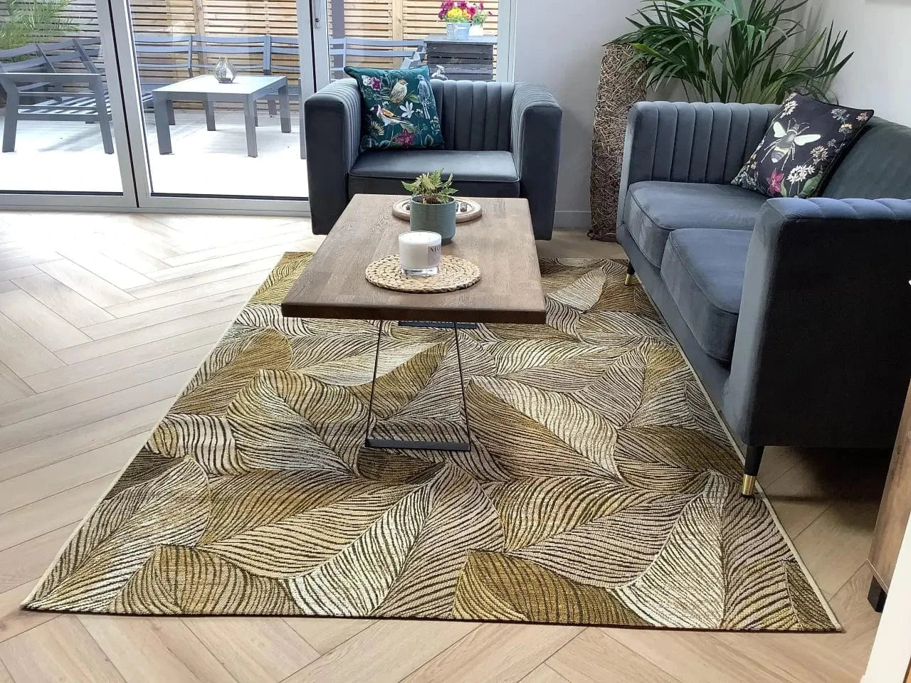 Kollektion 1767 106059 Gold Black Rug - Image 2