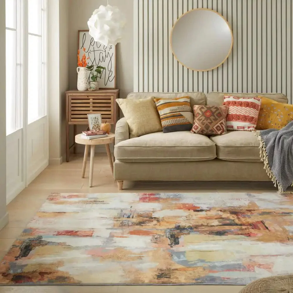 Lux Washable LUX03 Beige Multi