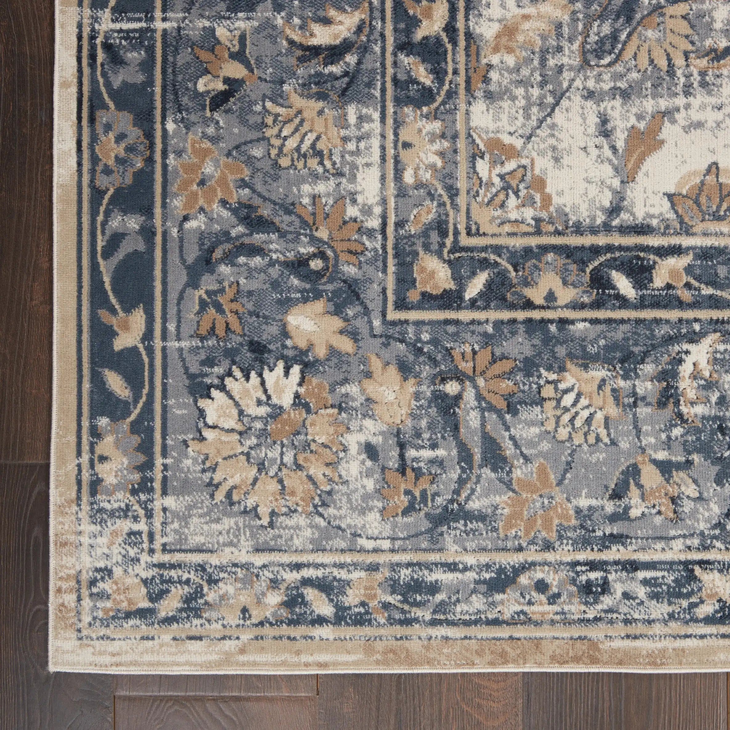 Kathy Ireland Malta MAI13 Blue Ivory Runner - Image 2