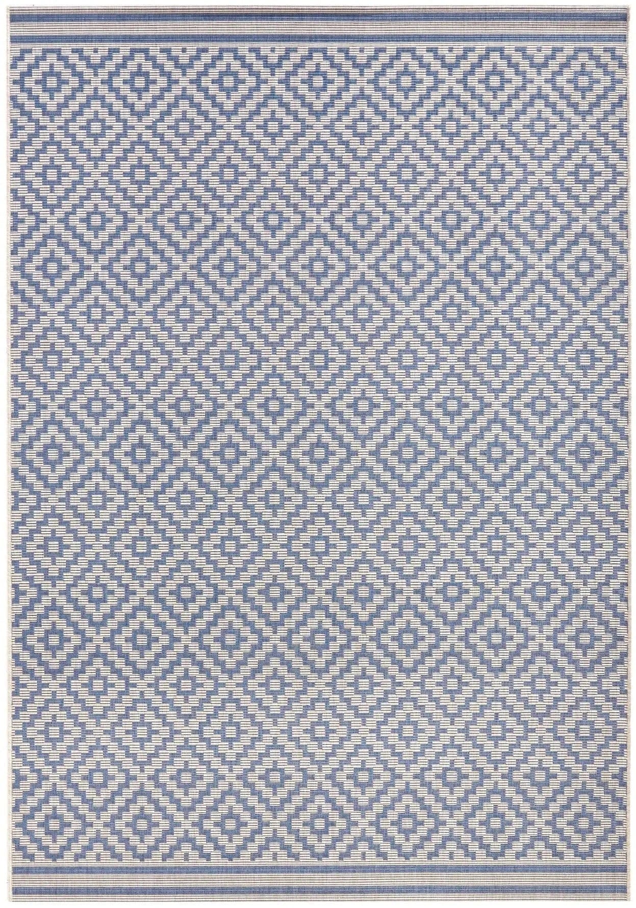 Meadow HH 102464 Raute Blue Cream Rug - Image 5