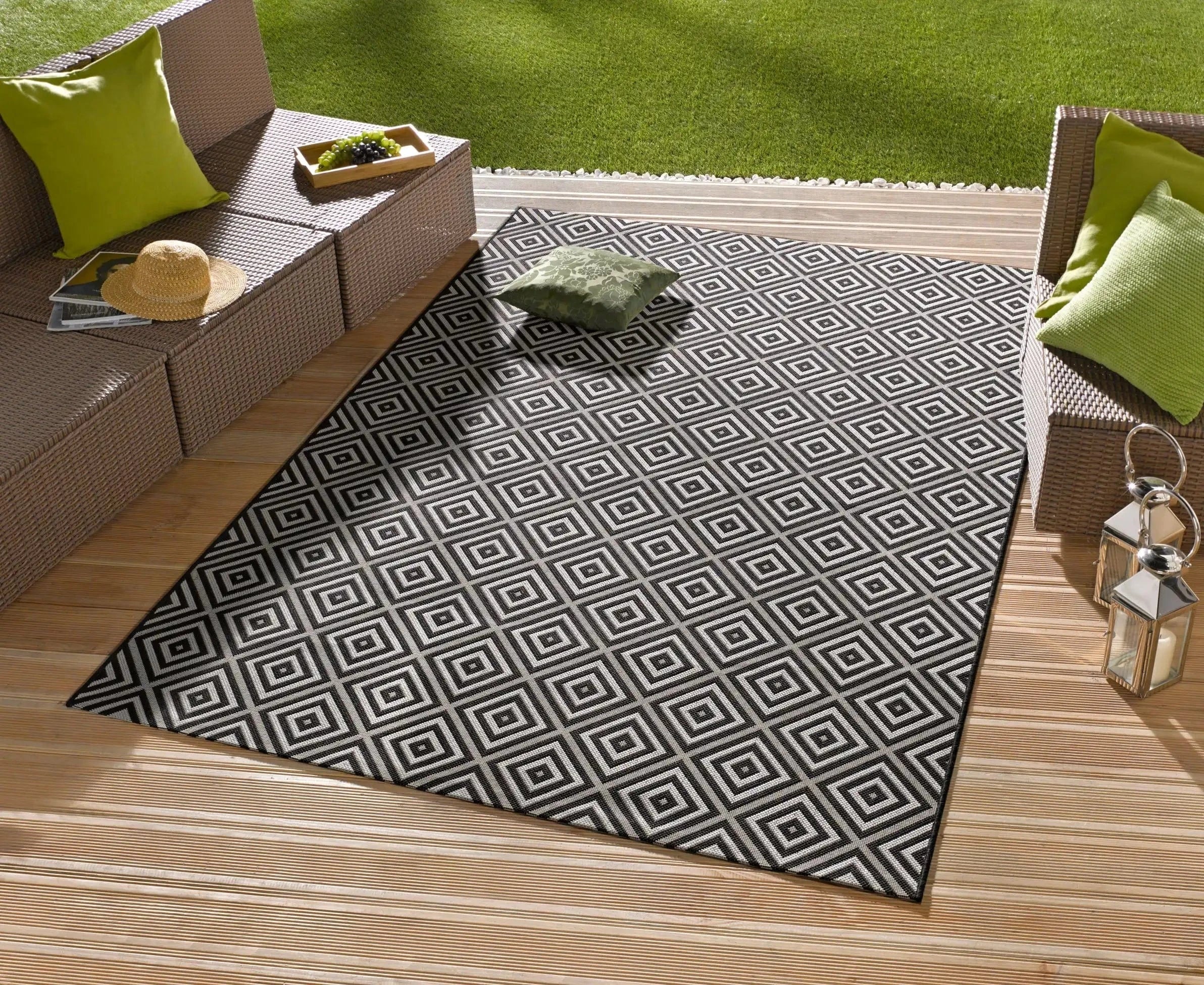 Meadow HH 102470 Karo Black Rug - Image 2