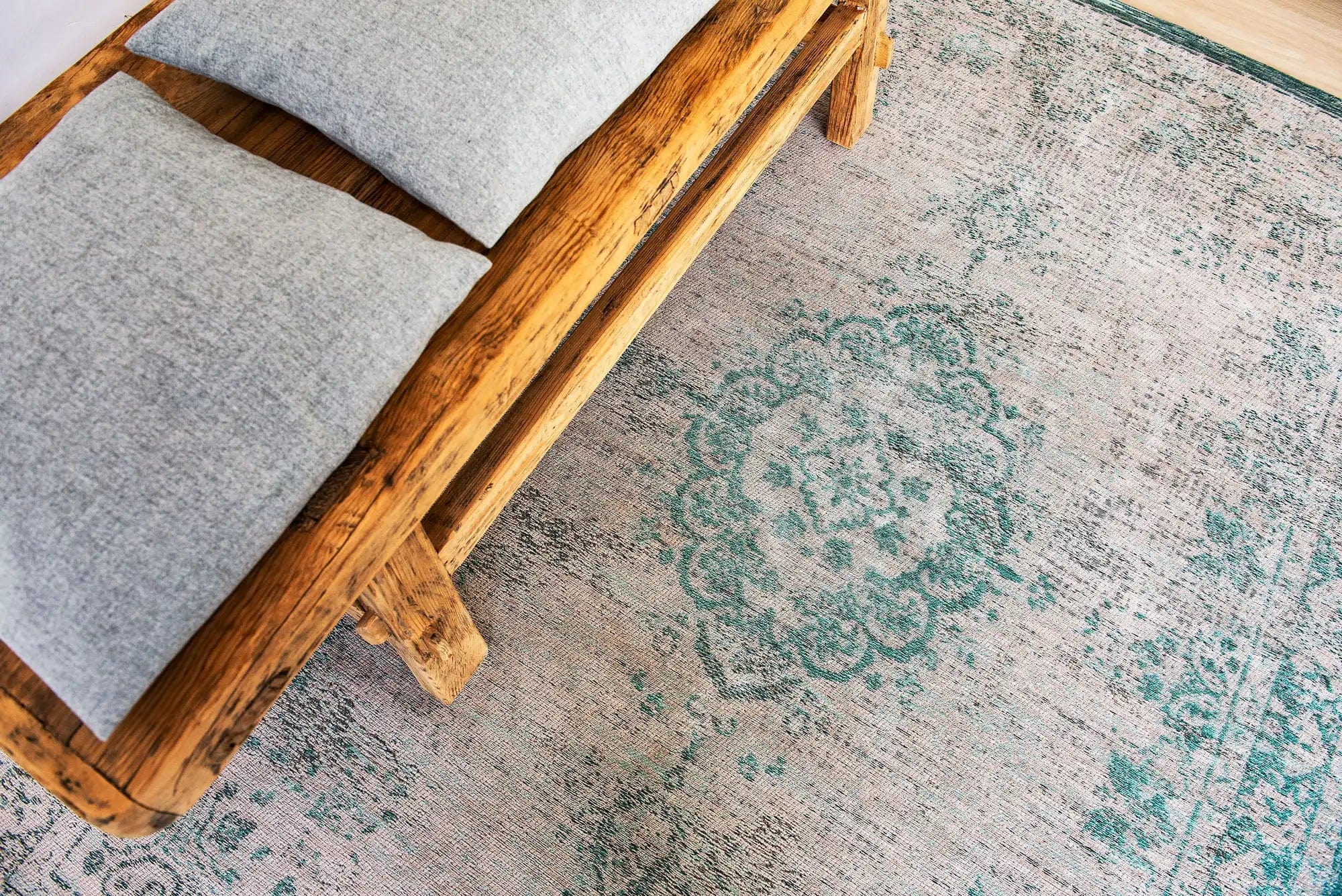 Fading World Medallion 8259 Jade Oyster Rugs - Image 5