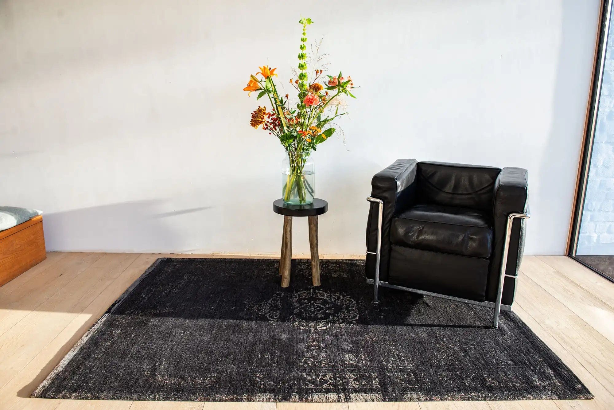 Fading World Medallion 8263 Mineral Black Rugs - Image 6