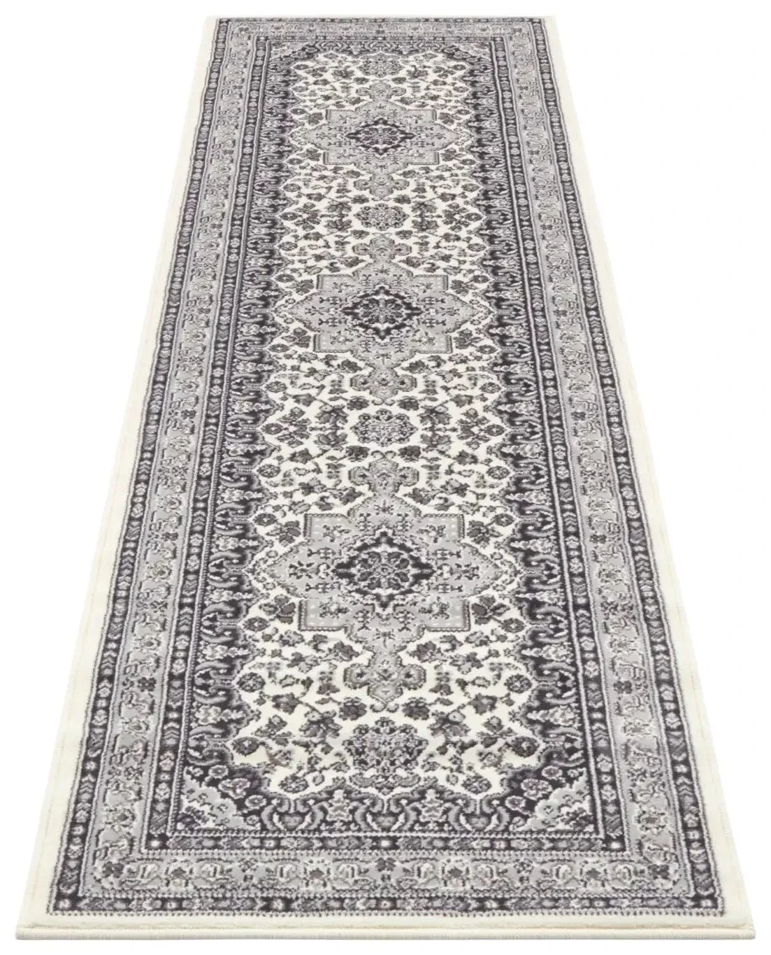 Mirkan 104107 Tabriz Cream Grey Rug - Image 5