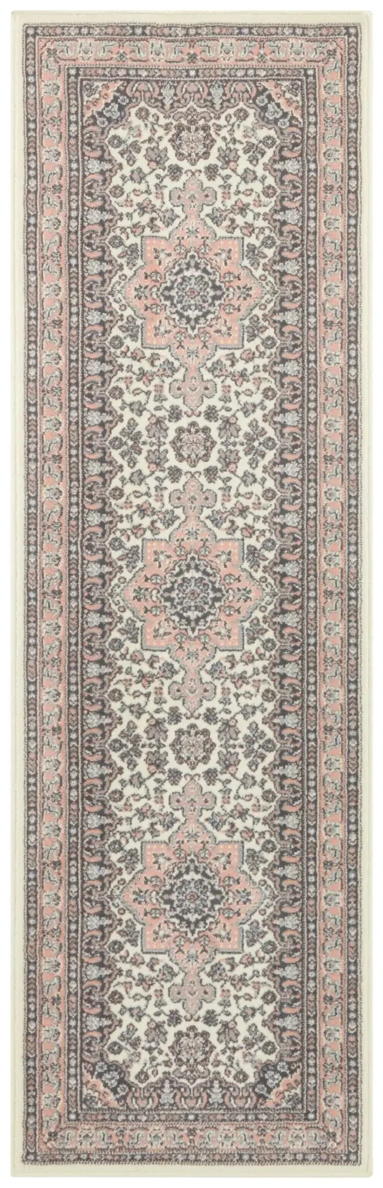 Mirkan 104443 Tabriz Cream Rose Rug - Image 5