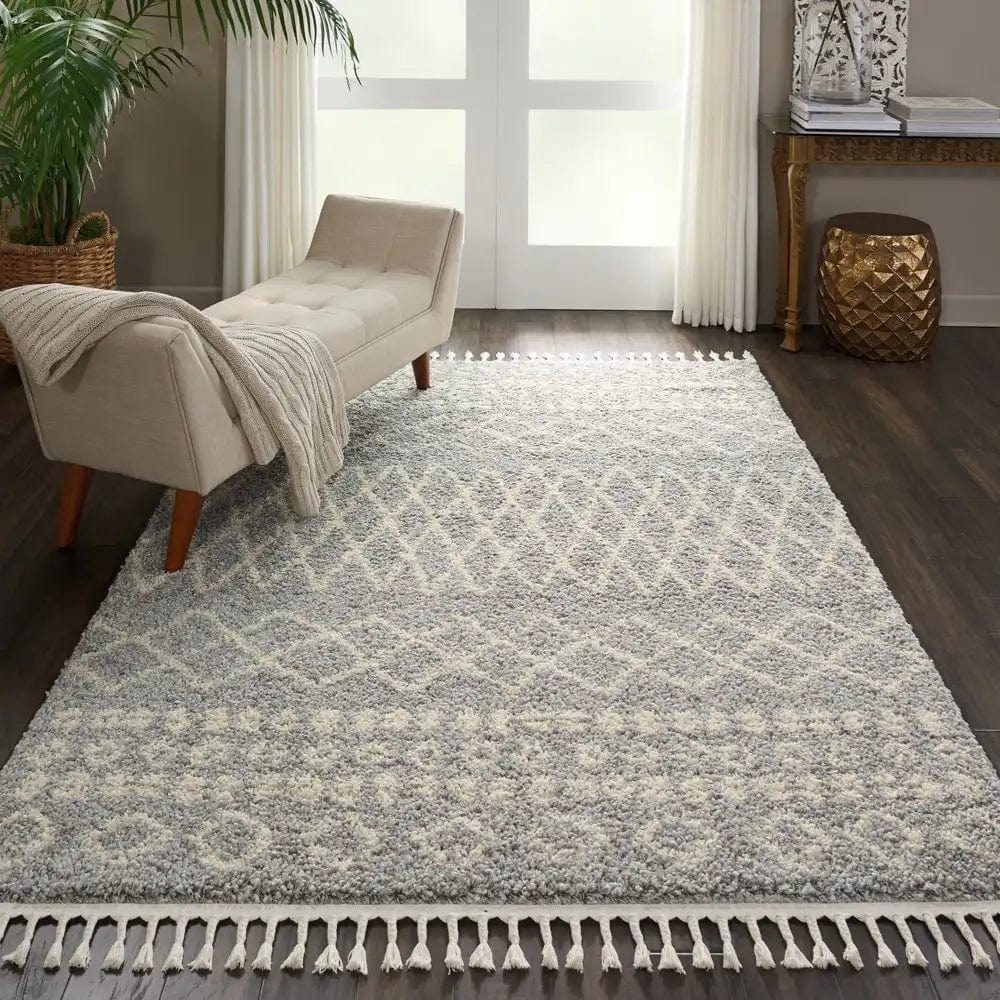 Moroccan Shag MRS02 Silver