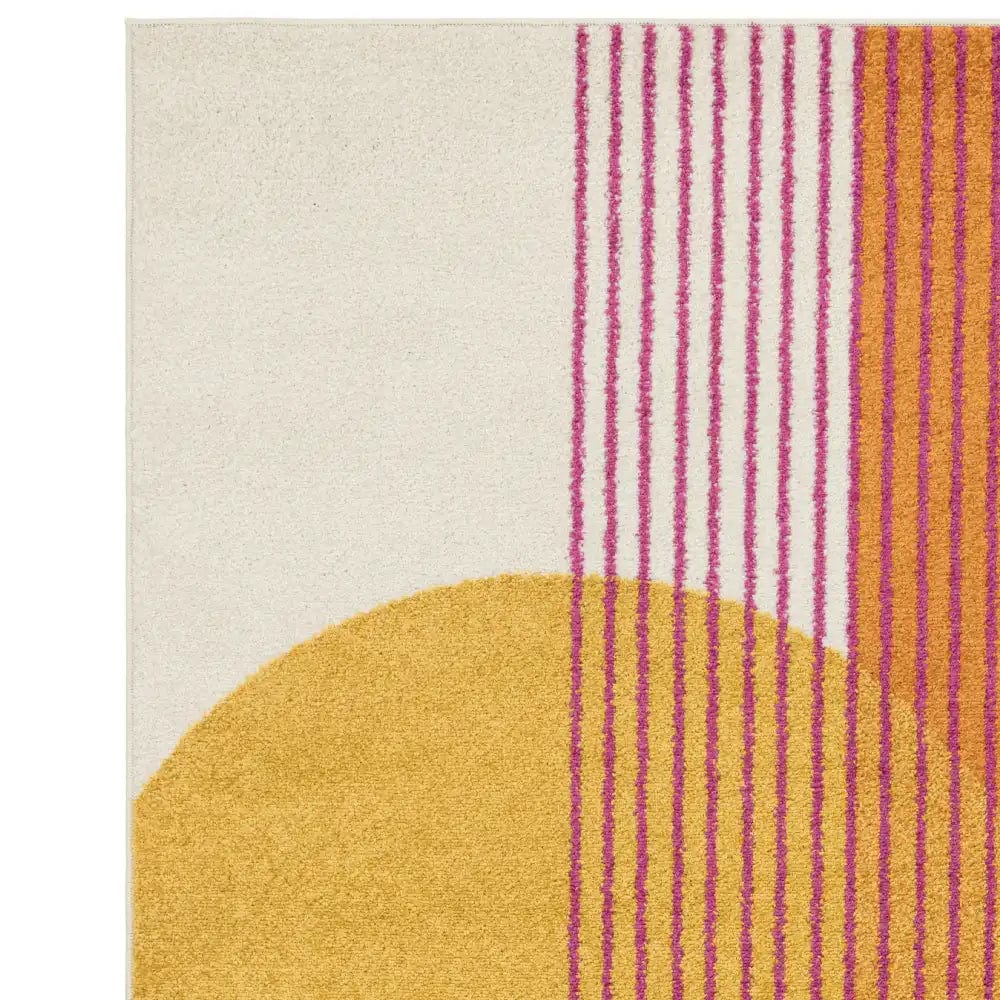 muse orange retro rug mu13 - Image 6
