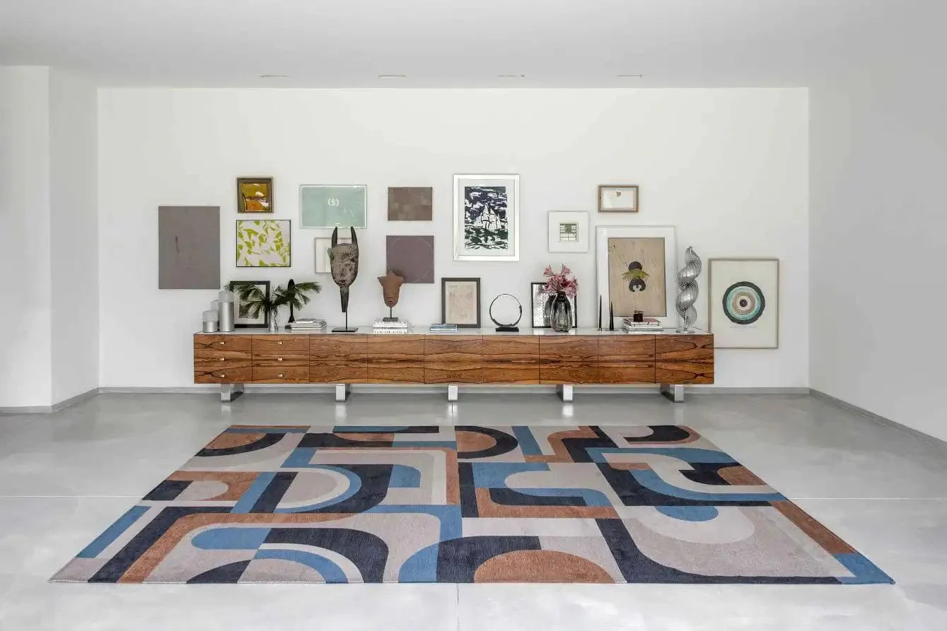 Nuance Module 9196 Camel Blue Rugs