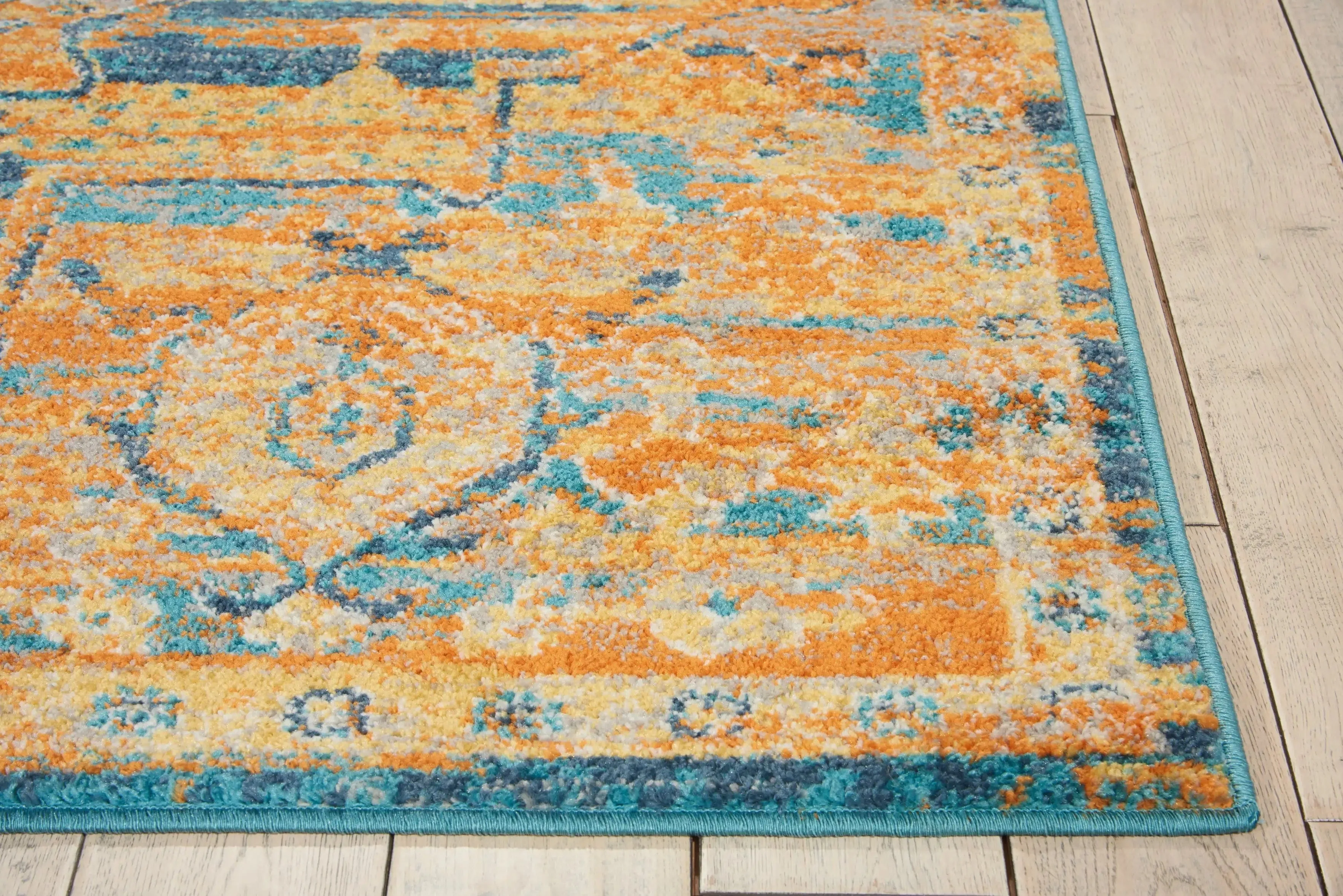 Passion Nourison PSN07 Teal Sun - Image 3